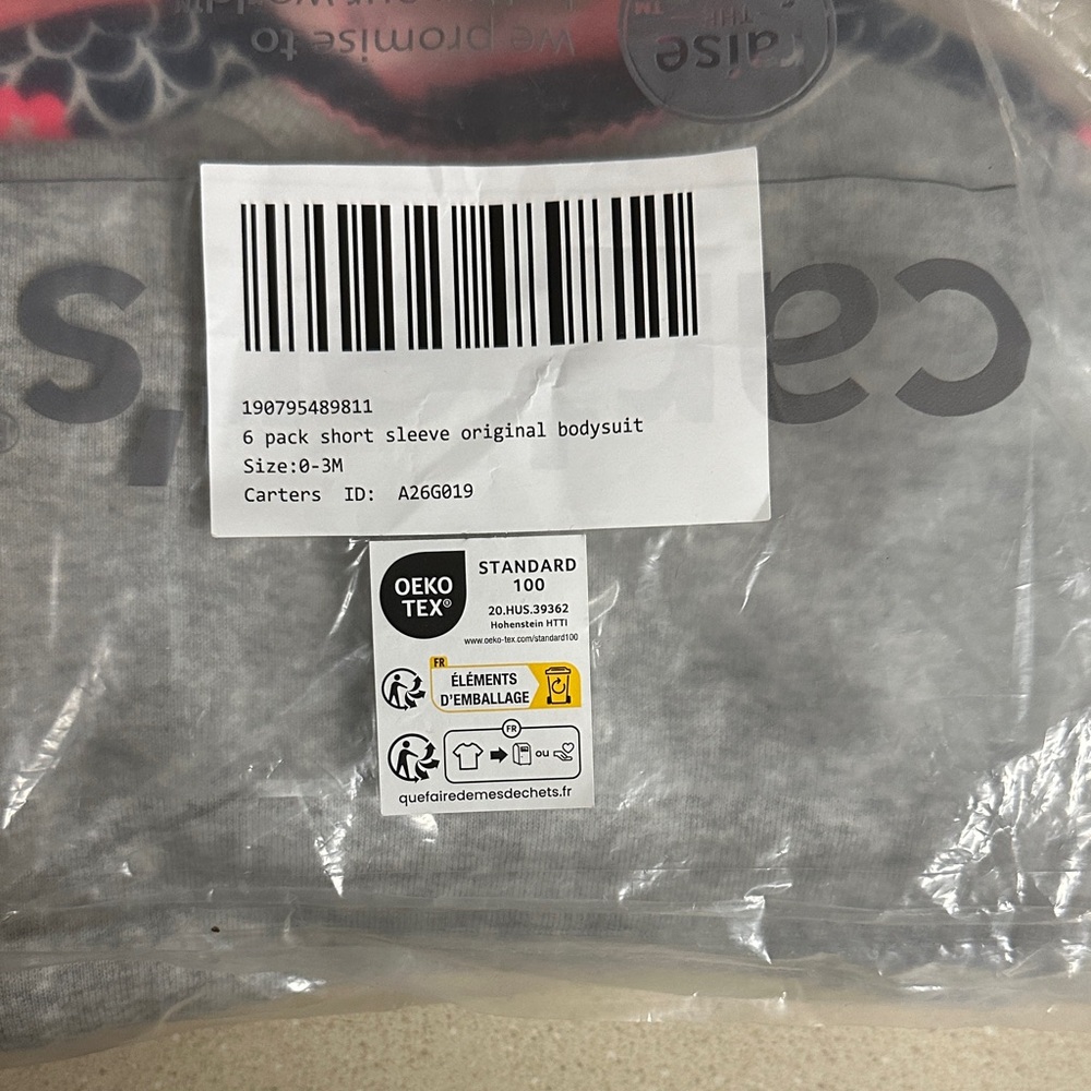 Carter's Classic Gray Bodysuit Pack